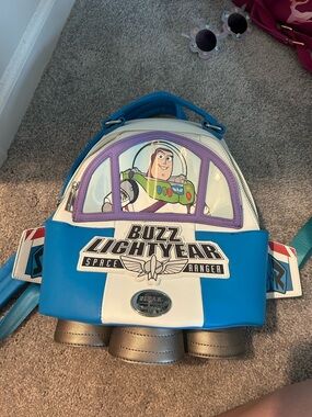 Her Universe Buzz Lightyear Blue White Mini Backpack